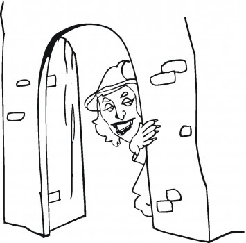 Halloween Witch House Coloring Pages