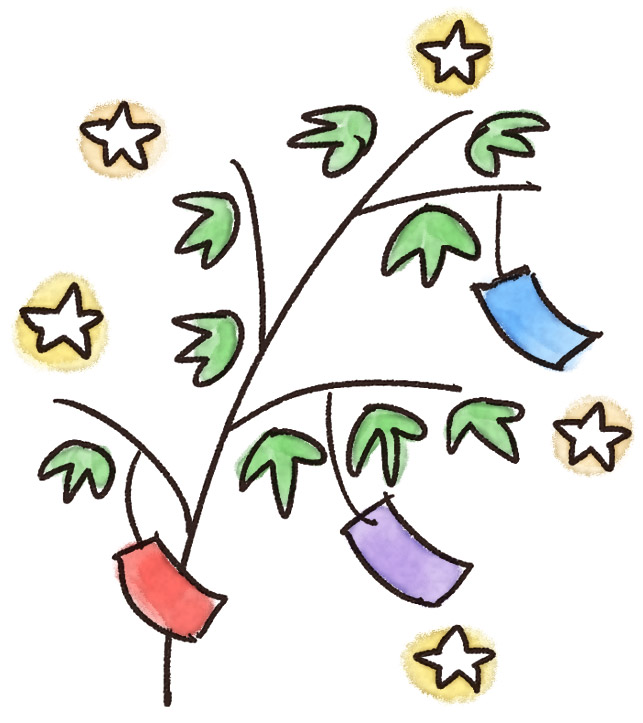 ユニーク七夕 短冊 イラスト 無料イラスト集 ユニーク七夕 短冊 イラスト 無料イラスト集
