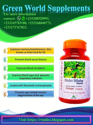 Green World Ginkgo Biloba Capsule is widely touted as a “brain herb”, which has been shown to increase brain function.