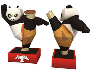 Kung Fu panda papercraft Model