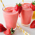 Healthy Strawberry Smoothies with Yoghurt