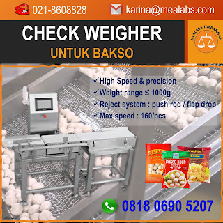 Checkweigher untuk Bakso