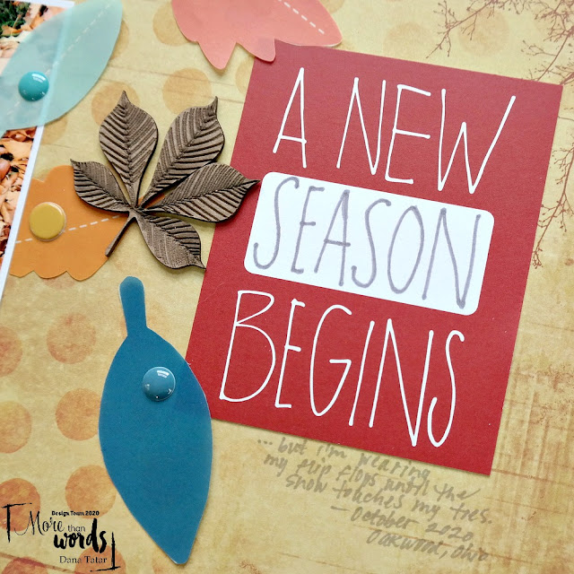 How to Use a Journaling Card to Create a Title on a Scrapbook Layout