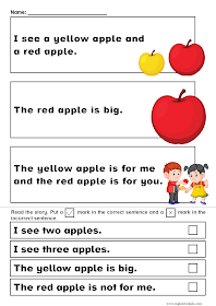 Sight words reading passages pre-primer level - ESL resources