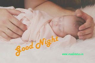 good night image of cute baby