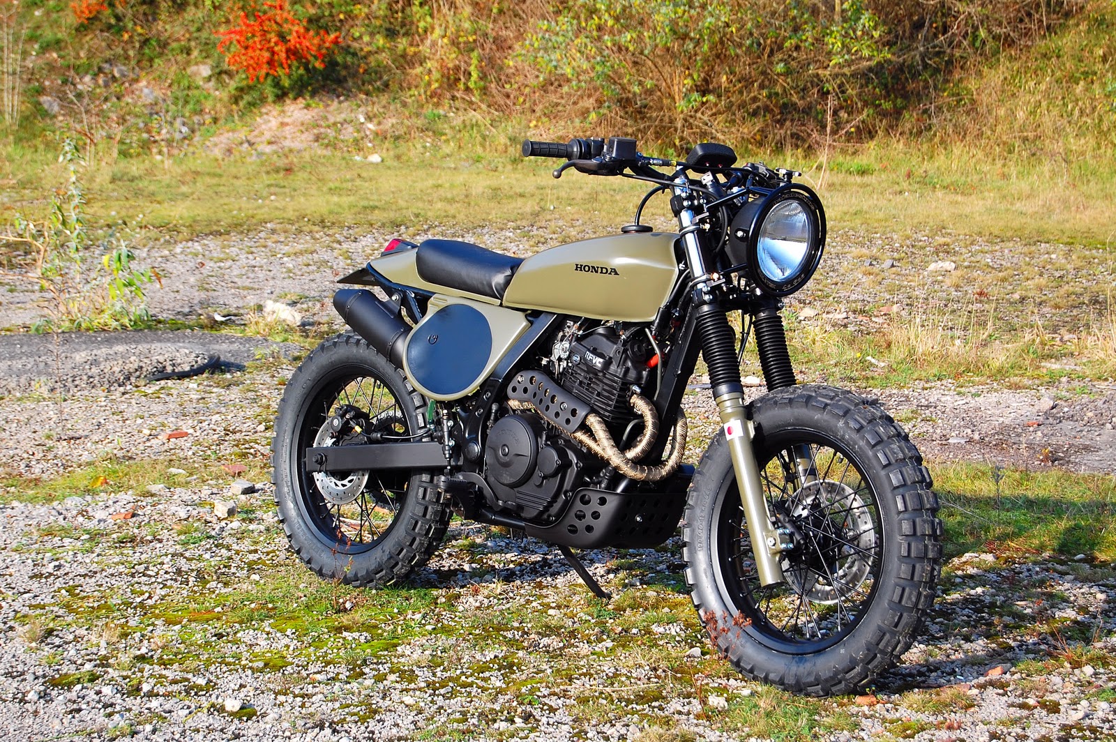 Cafe Racer Special  Honda NX 650 Dominator Street Tracker   Scrambler