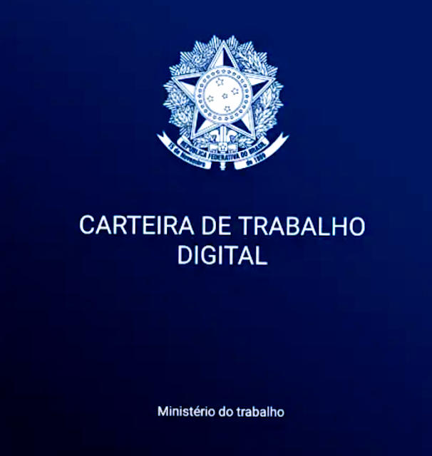A foto mostra a carteira Profissional digital do Trabalhador brasileiro.A Carteira de Trabalho e Previdência Social (CTPS)
