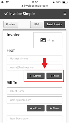 Cara Membuat Invoice di HP