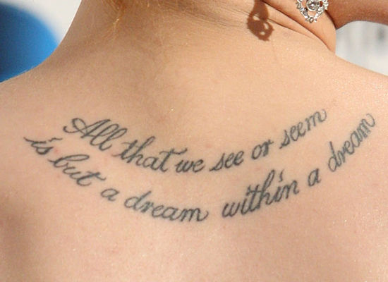Quote Tattoo Design For Girls
