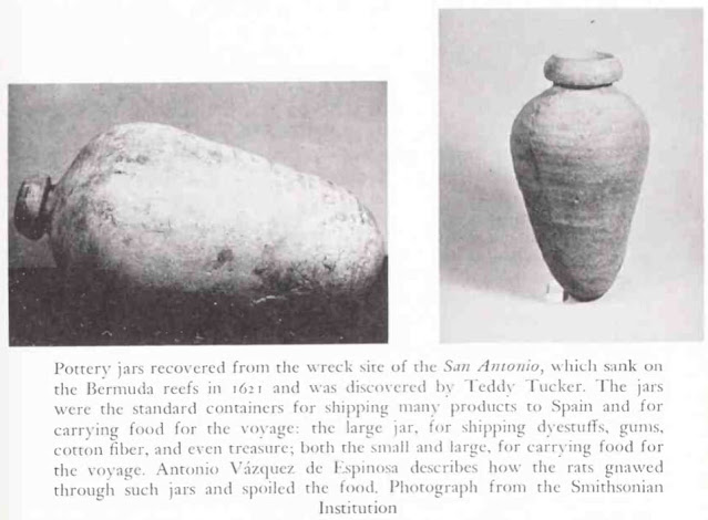 The real pottery jars from Mendel Peterson's The Funnel of Gold