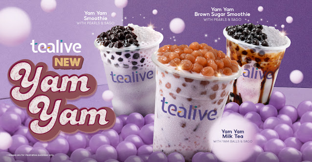 Tealive Yam Yam Smootie. "Ermm Boleh La Rasa Keladi Bersama Pearl Dan Sago"