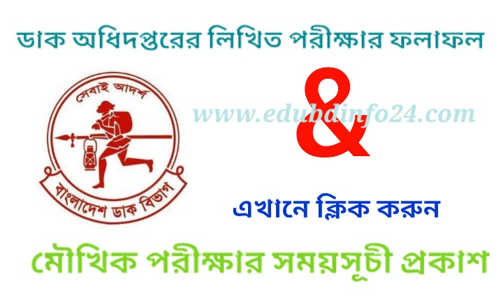 BD Post Written Exam Result and Viva Exam Date Published