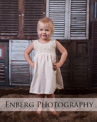 Little girl in white dress