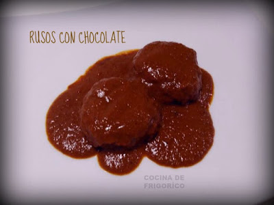 Rusos con chocolate del Blog Cocina de Frigorífico