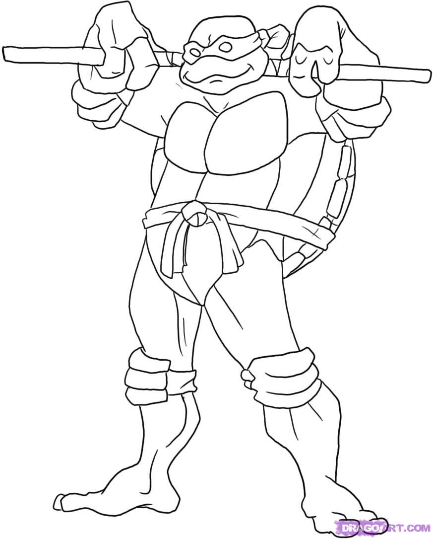 Teenage Mutant Ninja Turtle Coloring Pages