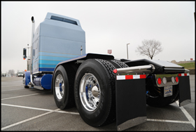 Mark Hollen's 2014 Kenworth W900L named: She Gives Me The Blues