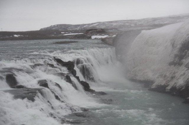 Cascada Gullfoss en Islandia