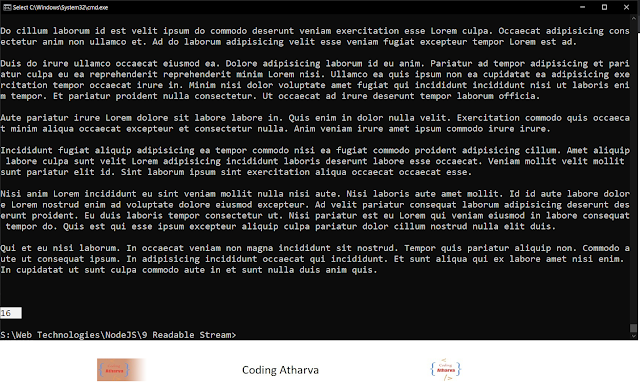Readable Stream in NodeJS