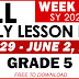 GRADE 5 DAILY LESSON LOG (Quarter 4: WEEK 5) MAY 29 - JUNE 2, 2023