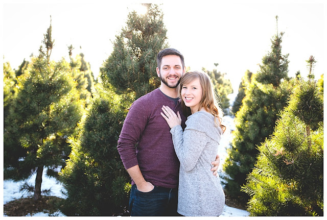 winter engagement photos