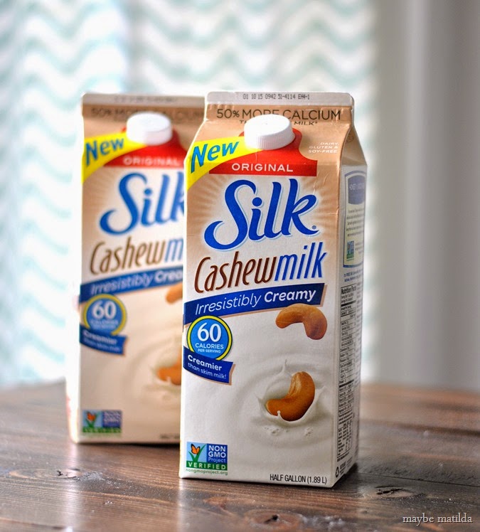 Rich and creamy rice pudding made with new Silk Cashewmilk