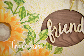 scissorspapercard, Stampin' Up!, Art With Heart, Painted Harvest, Colour Theory DSP, Wood Textures DSP, Lovely Words Thinlits