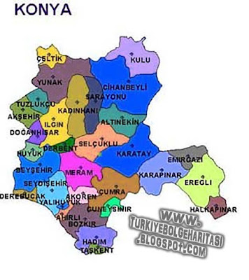 Konya Bölge Haritası