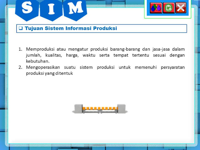 Tujuan sistem informasi produksi