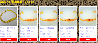 powergold, harga emas semasa, GELANG/RANTAI TANGAN