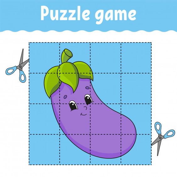 طباعة ألعاب البازل لتنمية الذكاء___ Puzzle game worksheet