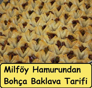 Milföy Hamurundan Bohça Baklava Tarifi