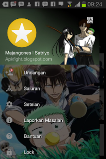 BBM MOD Tema Beelzebub v.3.0.0.18 Apk Terbaru