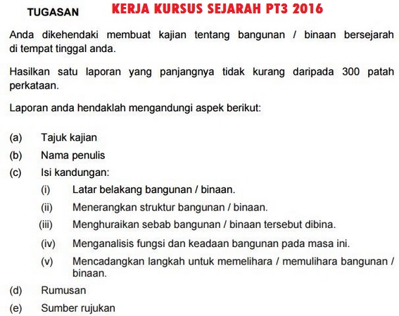 Contoh - Contoh Rumusan Bangunan Bersejarah PT3 Sejarah 