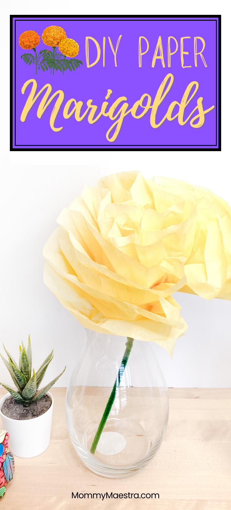 Mommy Maestra: How to Make Tissue-Paper Marigolds