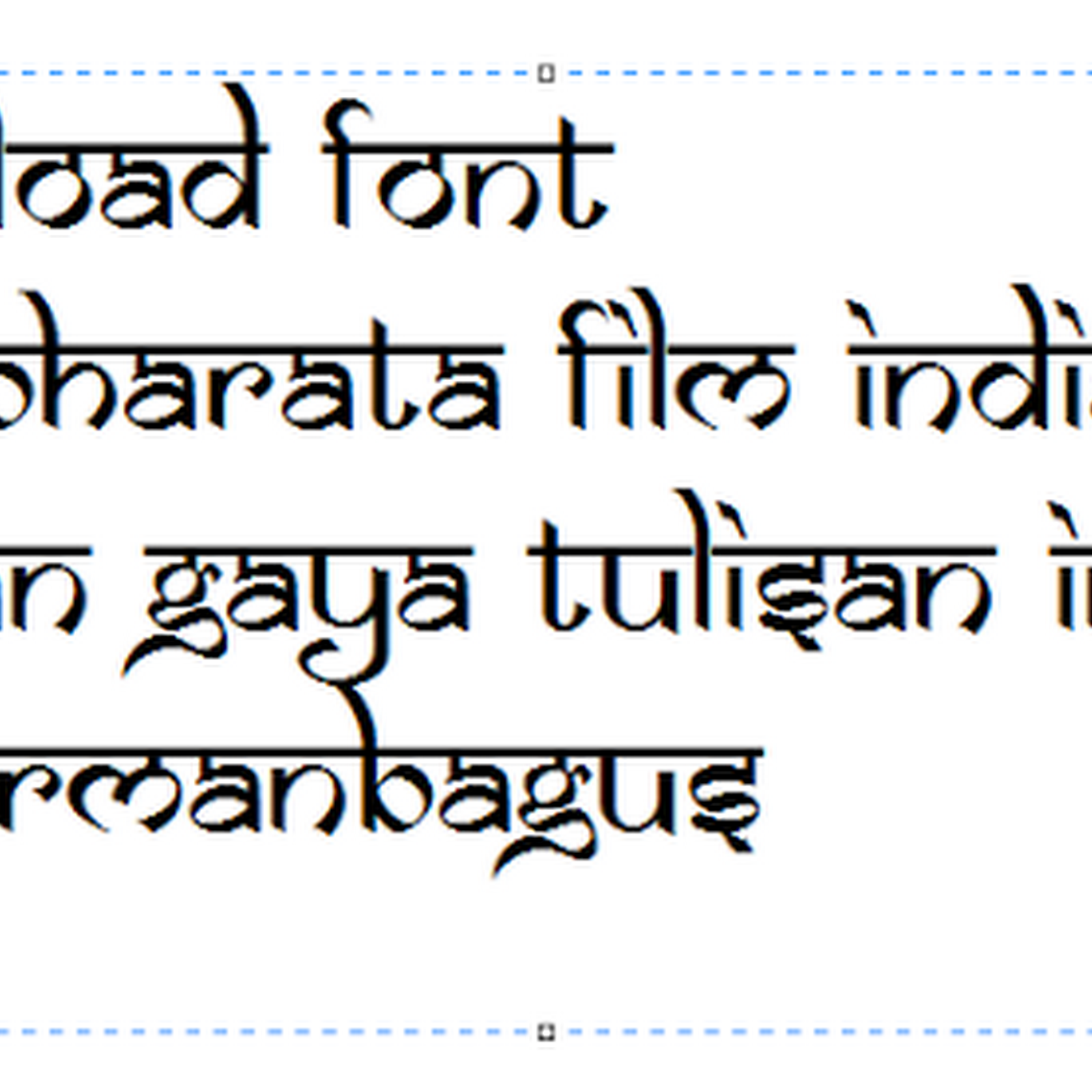 Download Font Mahabharata Film India Dengan Gaya Tulisan India