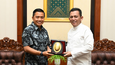 Gubernur Ansar Sambut Baik Laksma TNI Kemas M. Ikwan Danlantamal IV Tanjung Pinang