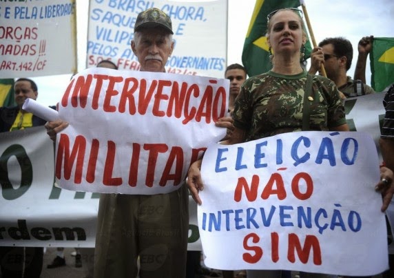 "Golpe militar contra corrupção"; golpe é a corrupção