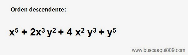 Ordenacion De Polinomios Enciclopedia De Tareas
