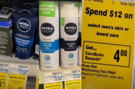 Nivea Men's Shave Gel CVS Deal 9/26-10/2