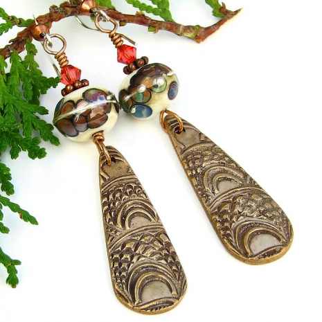 marrakech marrakesh handmade bronze earrings