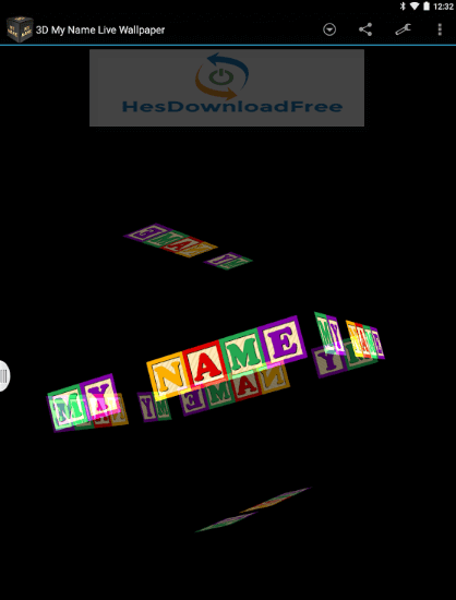 3D My Name Animated Wallpaper 1