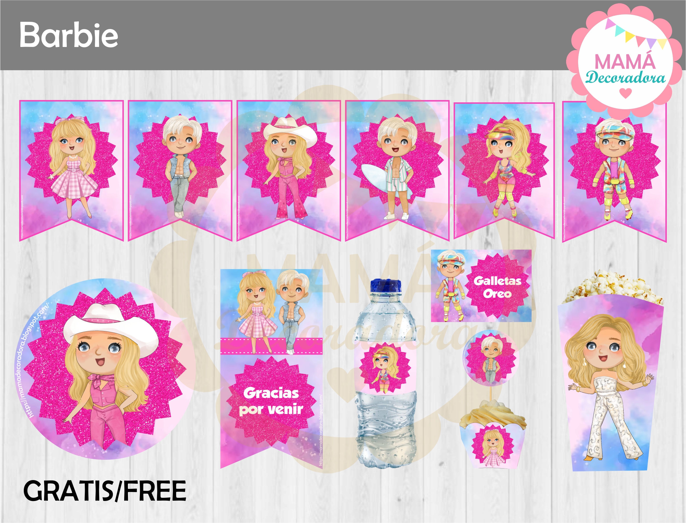 20] Tarjetas de cumpleaños de Barbie gratis para editar, personalizar,  imprimir, enviar…