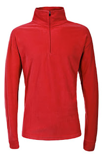 Trespass Men's Duty AirTrap100 1/2 Zip Fleece Jumper - Red