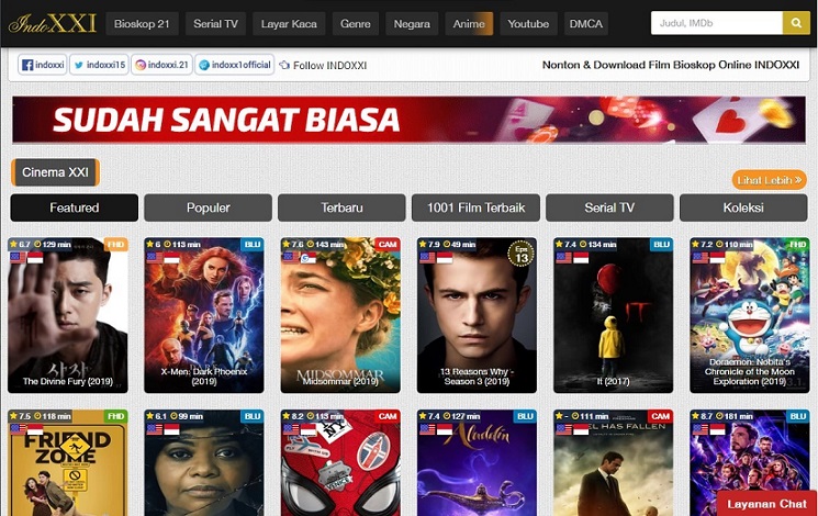 IndoXXI Disebut Mengelola Jaringan Situs Film Terbesar di Asia Tenggara