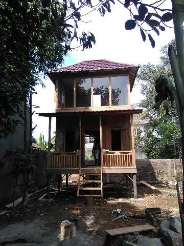  Rumah  kayu  knock down Desain  2 Rumah  Kayu  Bongkar  Pasang  