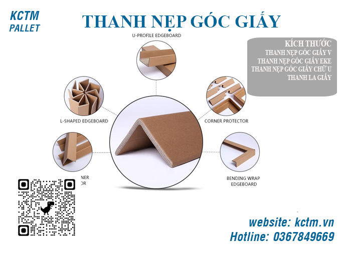 KCTM Pallet báo giá sỉ Thanh nẹp góc giấy