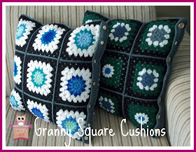 granny square cushions