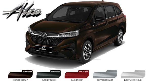 Perodua Alza 2022 MPV Warna