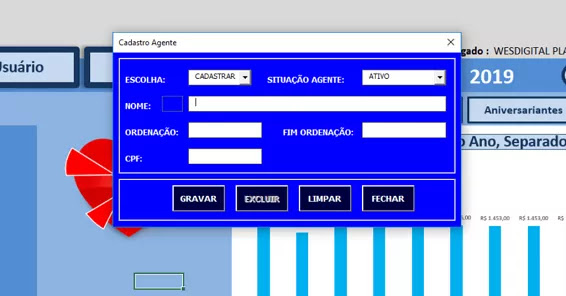 Pastoral do Dízimo Planilha Excel