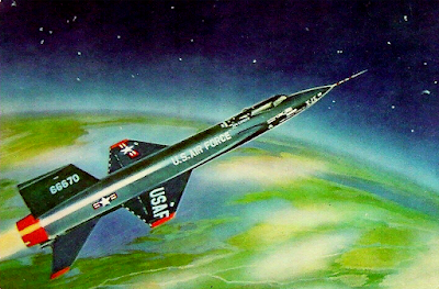 1959 Defenders of America Series 2 #15 - The X-15 Rocket Powered Research Plane